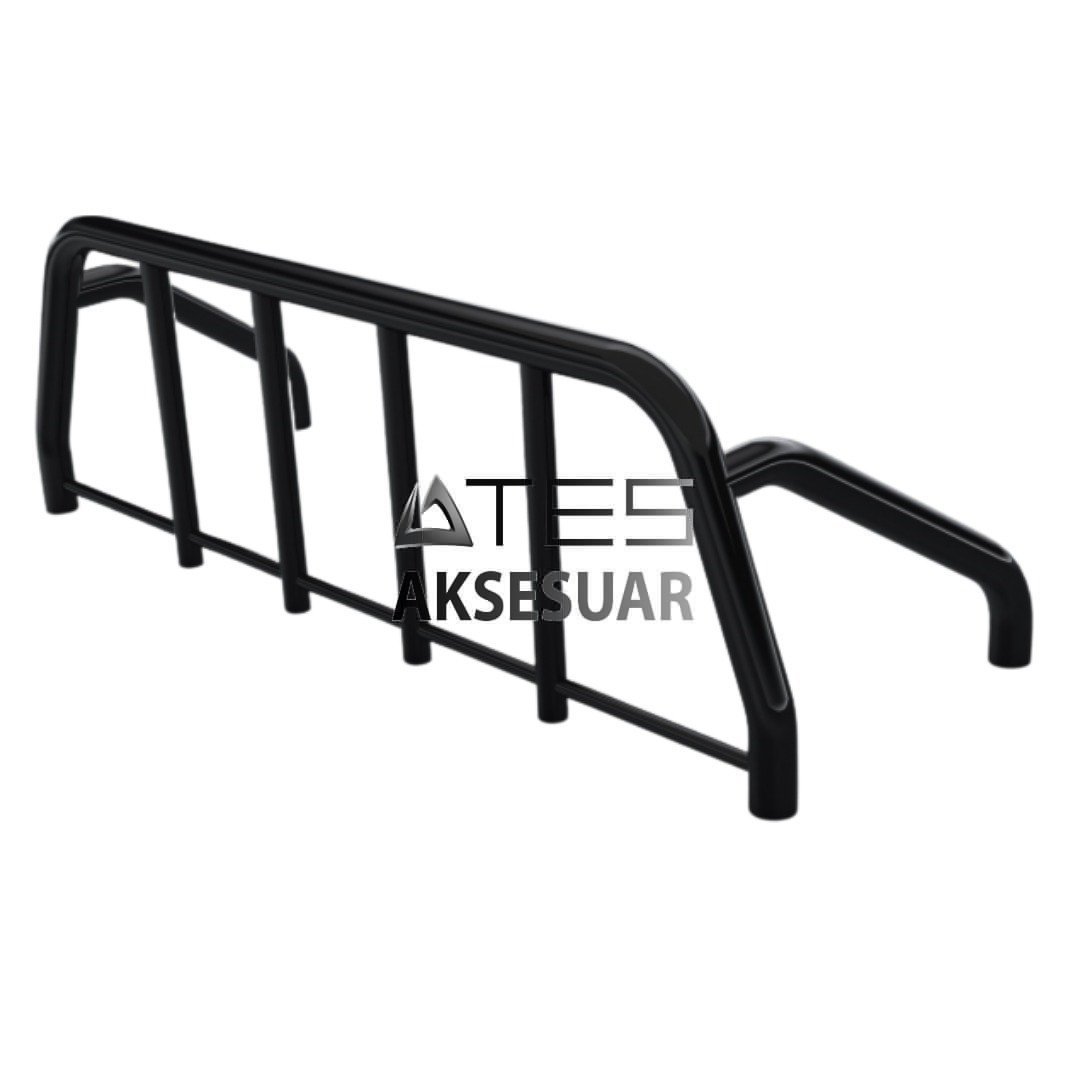 c9330153-82d8-4725-b2d9-f40f3b9380f4-10.jpg NISSAN NAVARA 2016+ VİLLAGE BLACK Pickup Boru Tip Rollbar - Görsel 1