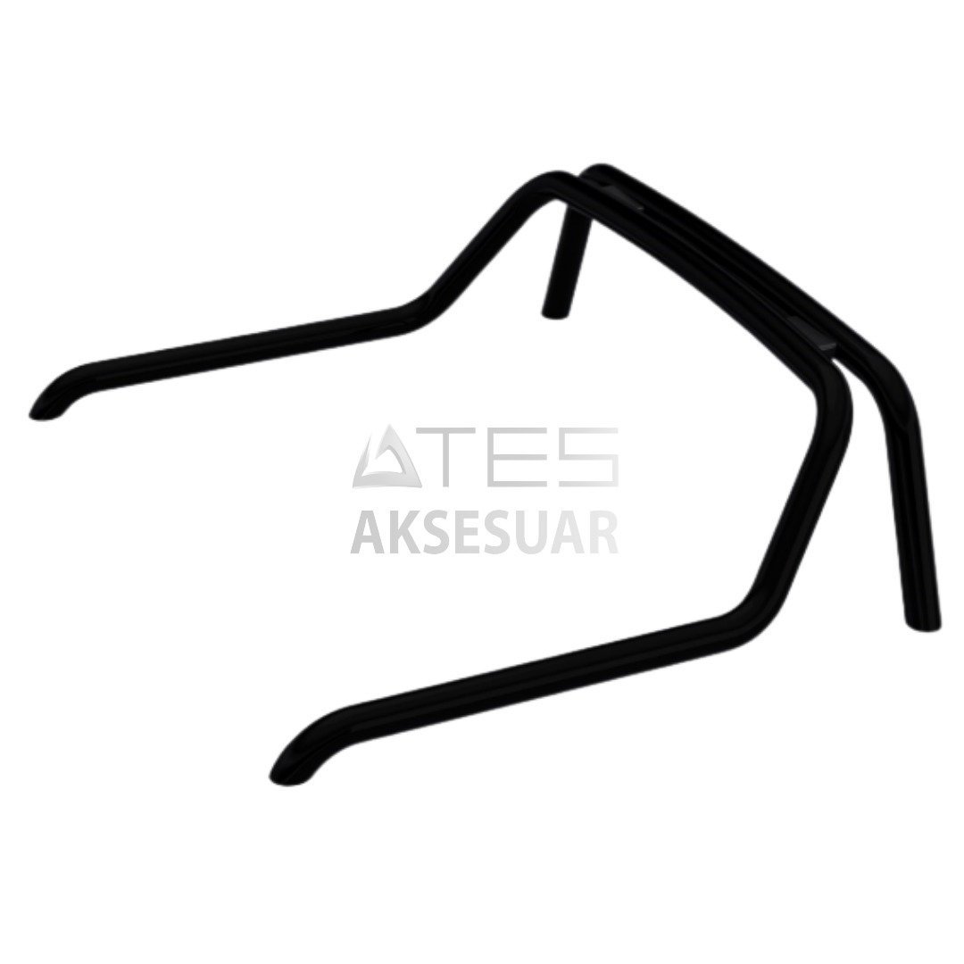 flow-black-pickup-boru-tip-rollbar-1.jpg FORD RANGER-2012+ FLOW BLACK PİCKUP BORU TİP ROLLBAR - Görsel 1