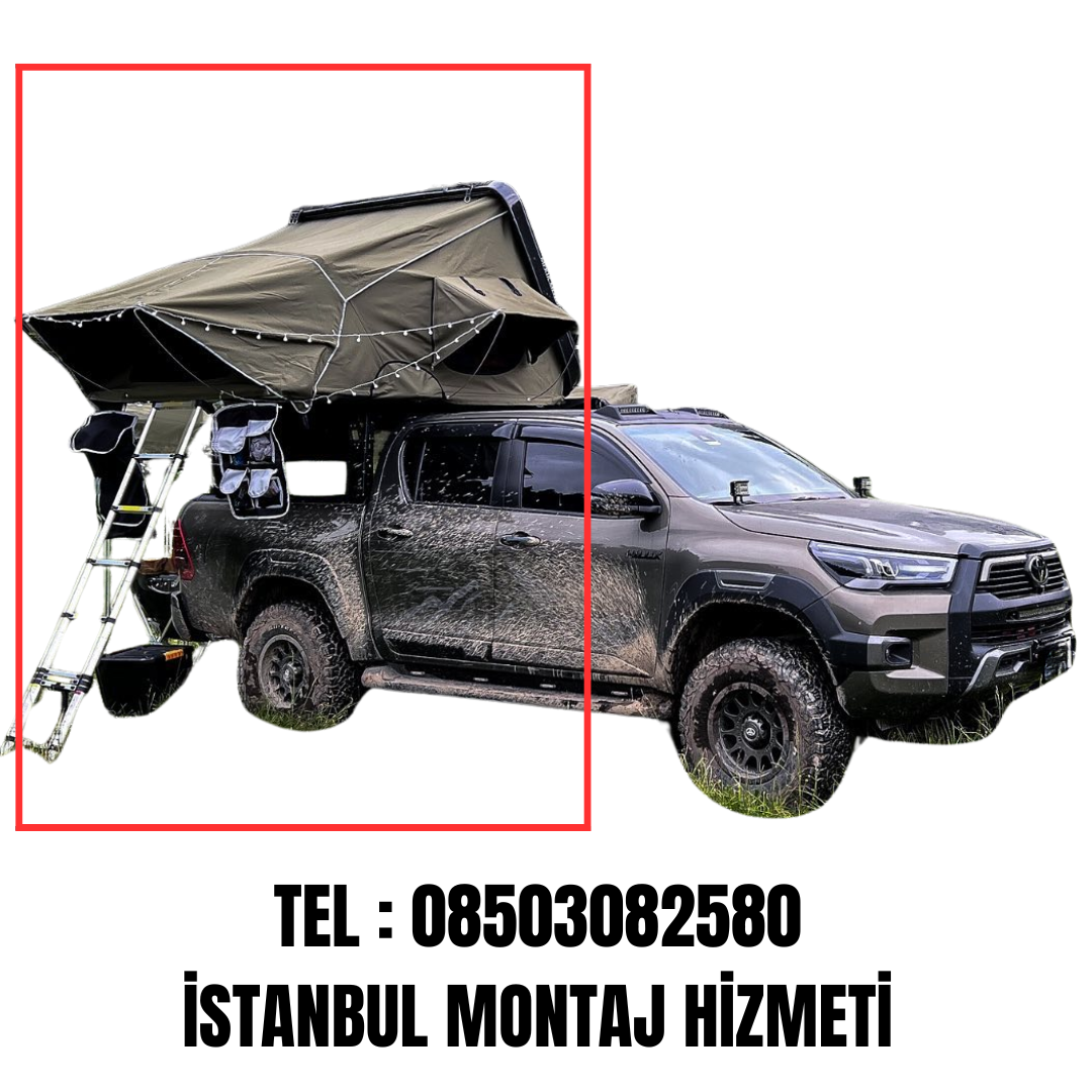 toyota-hilux-arac-ustu-cadir.png Toyota Hilux Araç Üstü Çadır Yan Açılır 2 Yetişkin 1 Çocuk - Görsel 1